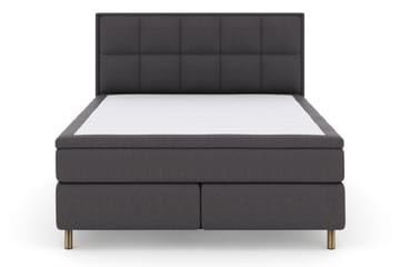 Select No 5 Komplett Sängpaket 180x200 Fast Watergel - Mörkgrå/Koppar - Möbler - Säng - Komplett sängpaket