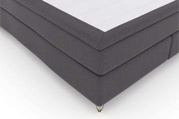 Select No 5 Komplett Sängpaket 180x200 Fast Watergel - Mörkgrå/Metall V-form - Möbler - Säng - Komplett sängpaket