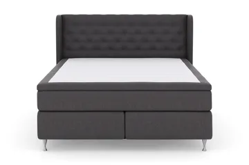 Select No 5 Komplett Sängpaket 180x200 Fast Watergel - Mörkgrå/Silver - Möbler - Säng - Komplett sängpaket