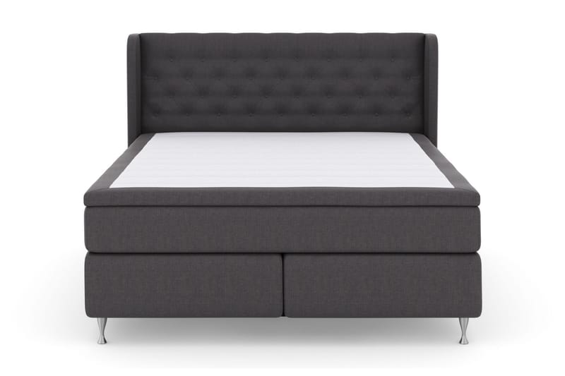 Select No 5 Komplett Sängpaket 180x200 Fast Watergel - Mörkgrå/Silver - Möbler - Säng - Komplett sängpaket