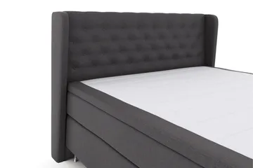 Select No 5 Komplett Sängpaket 180x200 Fast Watergel - Mörkgrå/Silver - Möbler - Säng - Komplett sängpaket