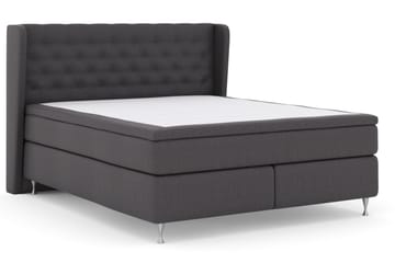 Select No 5 Komplett Sängpaket 180x200 Fast/Medium Latex - Mörkgrå/Silver - Möbler - Säng - Komplett sängpaket