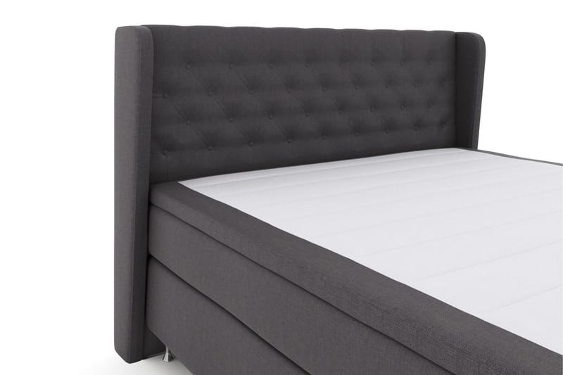 Select No 5 Komplett Sängpaket 180x200 Fast/Medium Latex - Mörkgrå/Silver - Möbler - Säng - Komplett sängpaket