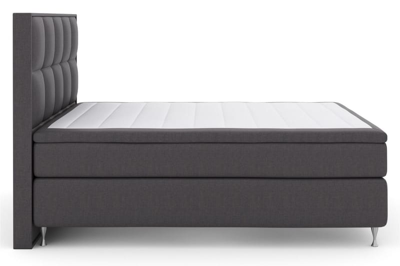 Select No 5 Komplett Sängpaket 180x200 Medium Latex - Mörkgrå/Silver - Möbler - Säng - Komplett sängpaket