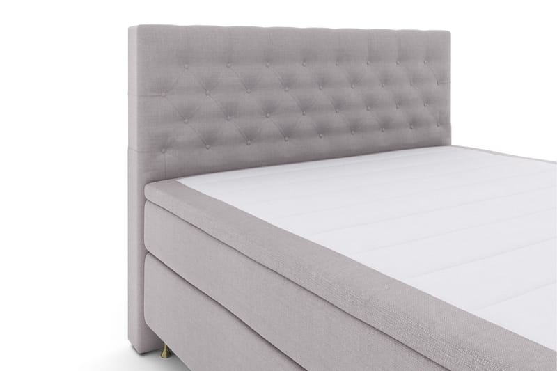 Select No 5 Komplett Sängpaket 210x210 Fast Watergel - Ljusgrå/Guld - Möbler - Säng - Komplett sängpaket
