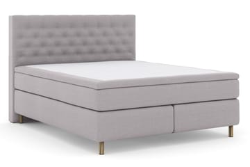 Select No 5 Kontinentalsäng 210x210 Fast Latex - Ljusgrå/Koppar - Möbler - Säng - Kontinentalsäng