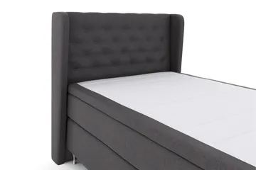 Select No 6 Komplett Sängpaket 120x200 Fast Memory/Pocket - Mörkgrå/Silver - Möbler - Säng - Komplett sängpaket