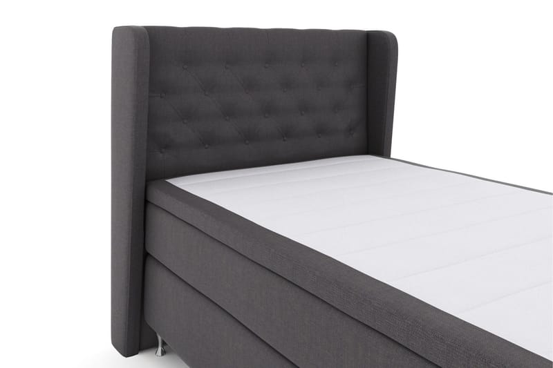 Select No 6 Komplett Sängpaket 120x200 Fast Memory/Pocket - Mörkgrå/Silver - Möbler - Säng - Komplett sängpaket