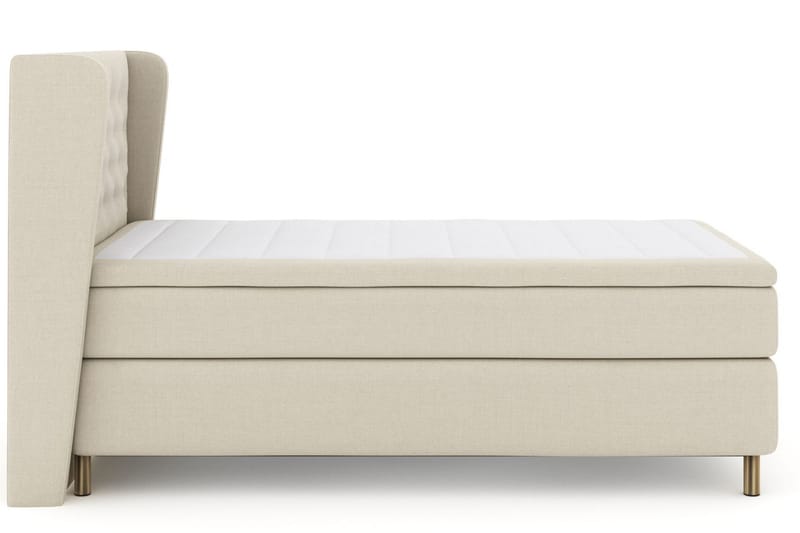 Select No 6 Komplett Sängpaket 120x200 Medium Watergel, Beige/Koppar