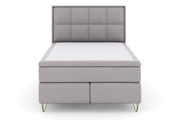 Select No 6 Komplett Sängpaket 140x200 Fast/Medium Watergel - Ljusgrå/Metall V-form - Möbler - Säng - Komplett sängpaket