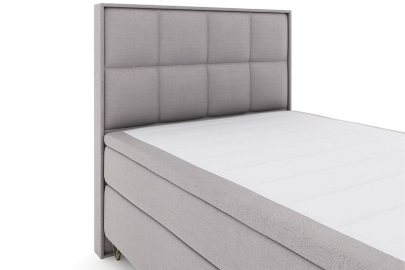 Select No 6 Komplett Sängpaket 140x200 Fast/Medium Watergel - Ljusgrå/Metall V-form - Möbler - Säng - Komplett sängpaket