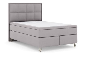 Select No 6 Komplett Sängpaket 140x200 Fast/Medium Watergel - Ljusgrå/Metall V-form - Möbler - Säng - Komplett sängpaket