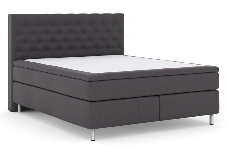 Select No 6 Komplett Sängpaket 160x200 Fast Memory/Pocket - Mörkgrå/Metall - Möbler - Säng - Komplett sängpaket