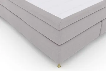 Select No 6 Komplett Sängpaket 160x200 Fast/Medium Watergel - Ljusgrå/Guld - Möbler - Säng - Komplett sängpaket