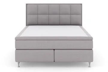 Select No 6 Komplett Sängpaket 180x200 Fast Memory/Pocket - Ljusgrå/Silver - Möbler - Säng - Komplett sängpaket
