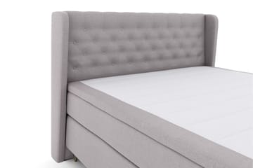 Select No 6 Komplett Sängpaket 180x200 F/M Memory/Pocket - Ljusgrå/Metall V-form - Möbler - Säng - Komplett sängpaket
