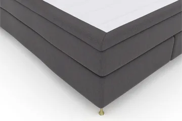 Select No 6 Komplett Sängpaket 210x210 Fast Watergel - Mörkgrå/Guld - Möbler - Säng - Komplett sängpaket