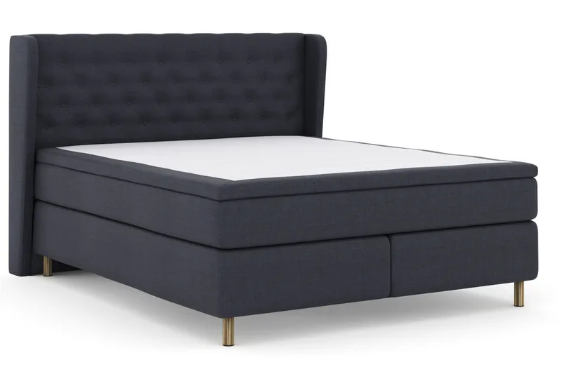 Select No 6 Komplett Sängpaket 210x210 Medium Memory/Pocket - Blå/Koppar - Möbler - Säng - Komplett sängpaket
