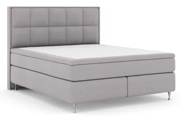 Select No 6 Komplett Sängpaket 210x210 Medium Watergel - Ljusgrå/Silver - Möbler - Säng - Komplett sängpaket