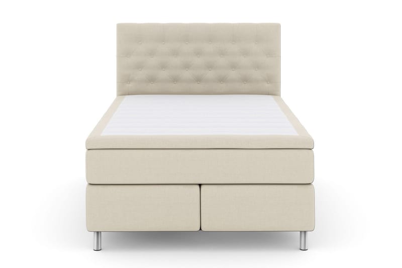 Select No 6 Kontinentalsäng 140x200 Fast/Medium Latex/Memory, Beige/Metall