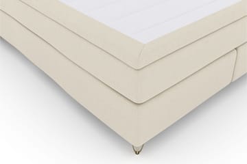 Select No 6 Kontinentalsäng 180x200 Medium Memory/Pocket - Beige/Metall V-Form - Möbler - Säng - Kontinentalsäng