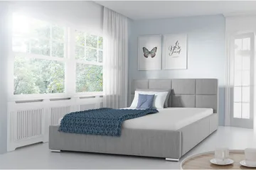 Sirdal Sängram 160x200 cm - Ljusgrå - Möbler - Säng - Sängram & sängstomme