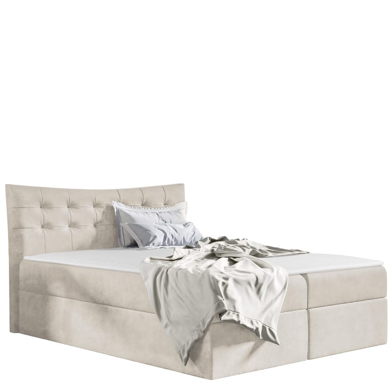 Sirel Sängpaket Kontinentalsäng 140x200 cm, beige