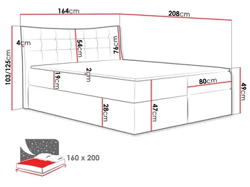 Sirel Sängpaket Kontinentalsäng 160x200 cm - beige - Möbler - Säng - Komplett sängpaket