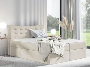 Sirel Sängpaket Kontinentalsäng 160x200 cm - beige - Möbler - Säng - Komplett sängpaket
