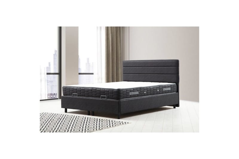 Sonyi Komplett Sängpaket 120x200 cm - Antracit - Möbler - Säng - Komplett sängpaket