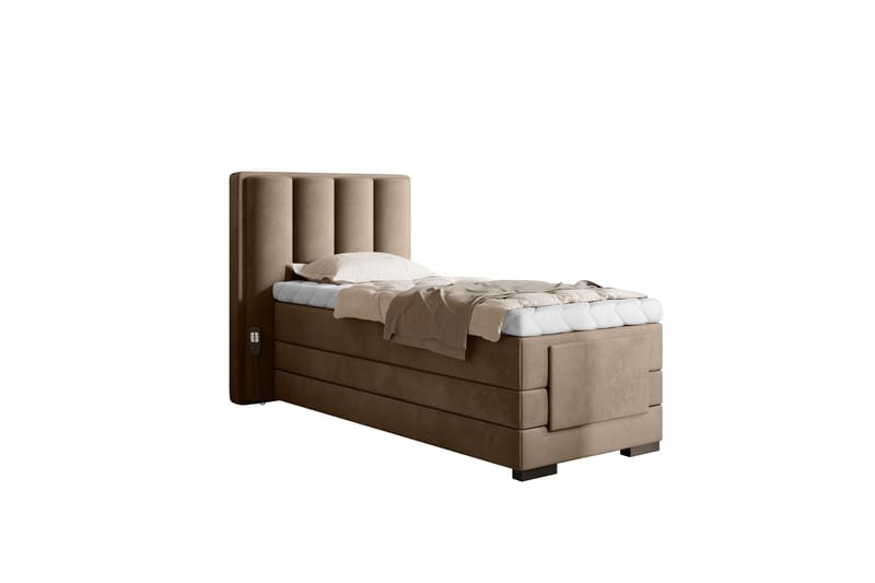 Banti Ställbar Kontinentalsäng 90x200 cm - Beige - Möbler - Säng - Ställbara sängar