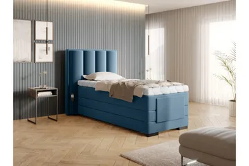 Banti Ställbar Kontinentalsäng 90x200 cm - Blå - Möbler - Säng - Ställbara sängar
