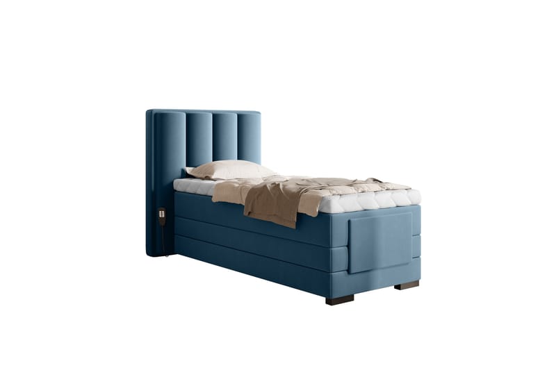 Banti Ställbar Kontinentalsäng 90x200 cm - Blå - Möbler - Säng - Ställbara sängar