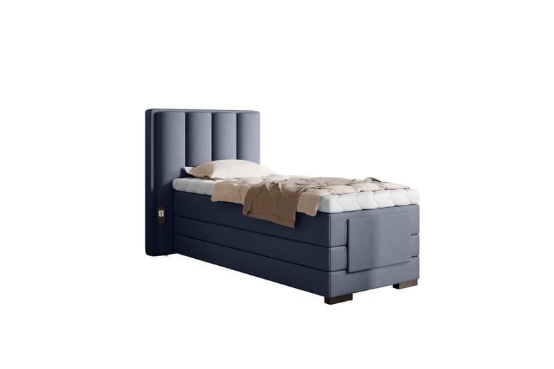 Banti Ställbar Kontinentalsäng 90x200 cm - Blå - Möbler - Säng - Ställbara sängar
