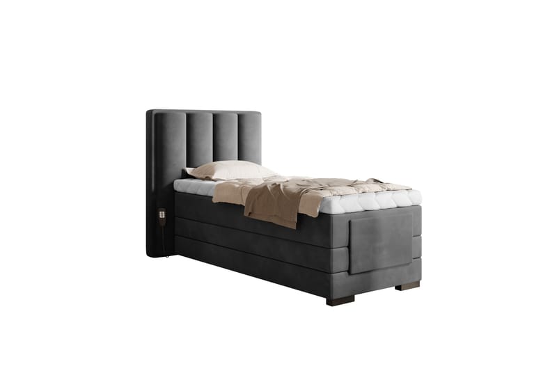 Banti Ställbar Kontinentalsäng 90x200 cm - Grå - Möbler - Säng - Ställbara sängar