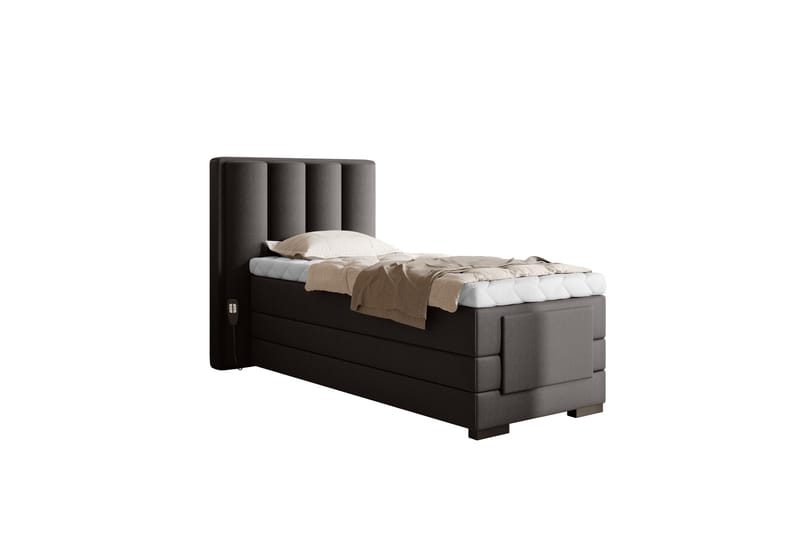 Banti Ställbar Kontinentalsäng 90x200 cm - Grå - Möbler - Säng - Ställbara sängar