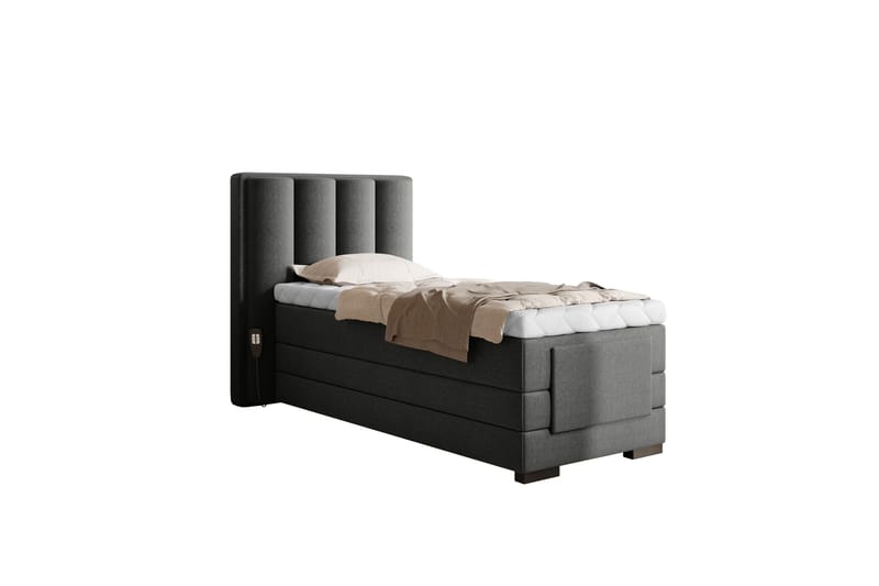 Banti Ställbar Kontinentalsäng 90x200 cm - Grå - Möbler - Säng - Ställbara sängar