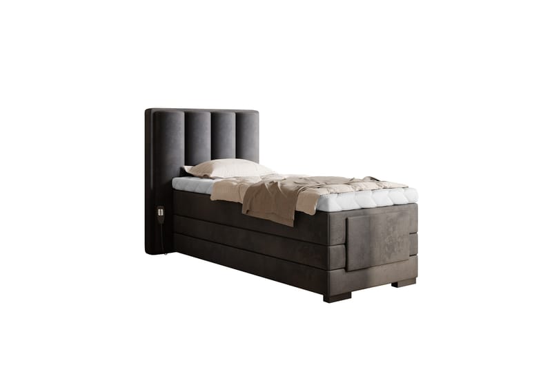 Banti Ställbar Kontinentalsäng 90x200 cm - Grå - Möbler - Säng - Ställbara sängar