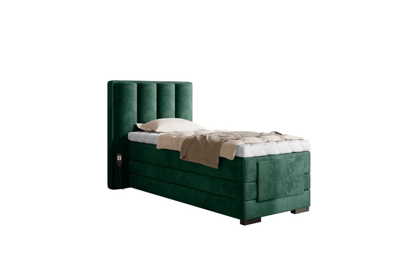 Banti Ställbar Kontinentalsäng 90x200 cm - Grön - Möbler - Säng - Ställbara sängar