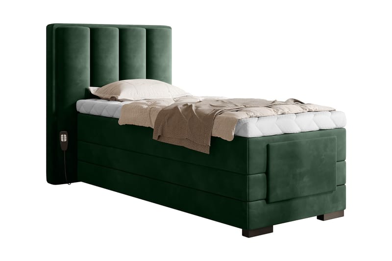 Banti Ställbar Kontinentalsäng 90x200 cm - Grön - Möbler - Säng - Ställbara sängar