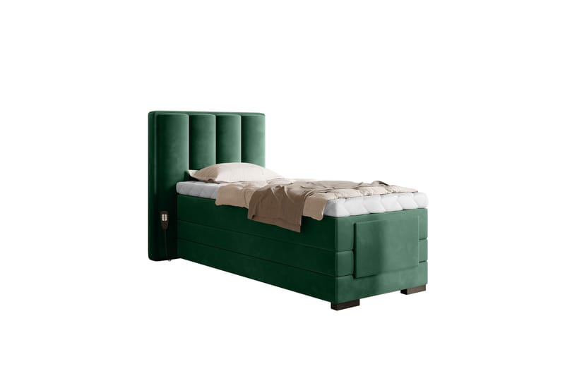 Banti Ställbar Kontinentalsäng 90x200 cm - Grön - Möbler - Säng - Ställbara sängar