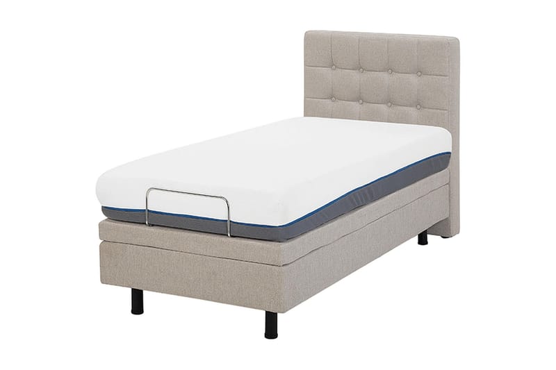 Kabbebo Säng Ställbar 80x200 cm - Beige - Möbler - Säng - Ställbara sängar