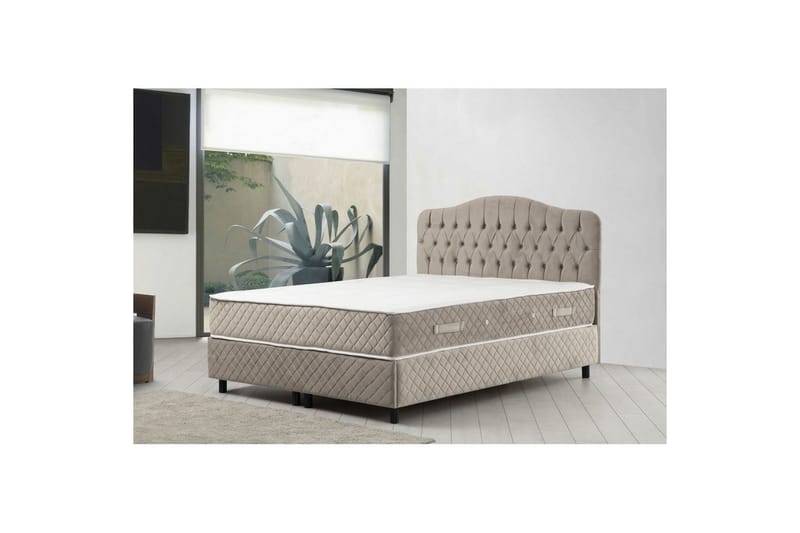 Subash Komplett Sängpaket 150x200 cm - Beige - Möbler - Säng - Komplett sängpaket