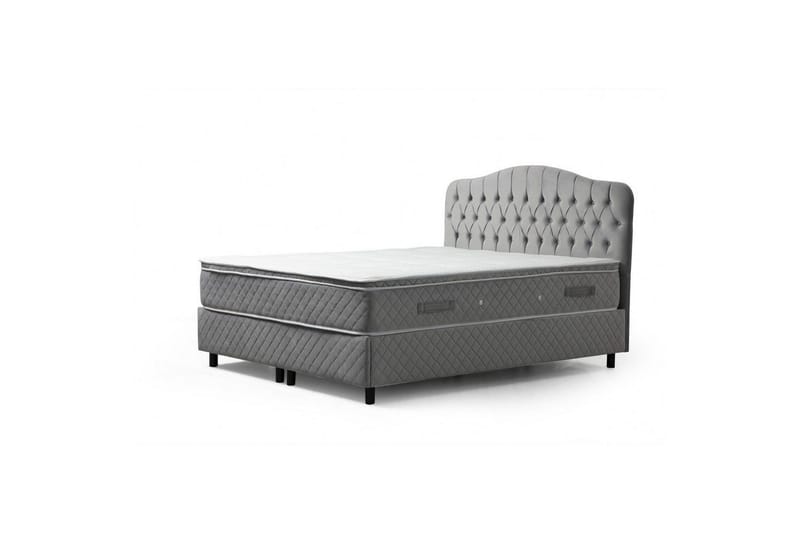 Subash Komplett Sängpaket 150x200 cm - Grå - Möbler - Säng - Komplett sängpaket