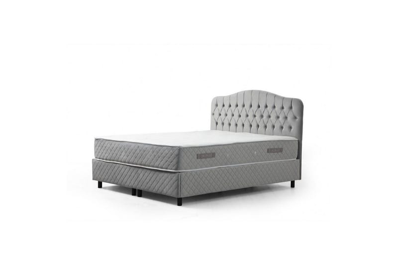Subash Komplett Sängpaket 150x200 cm - Grå - Möbler - Säng - Komplett sängpaket