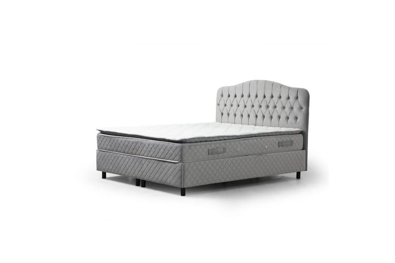 Subash Komplett Sängpaket 150x200 cm - Grå - Möbler - Säng - Komplett sängpaket