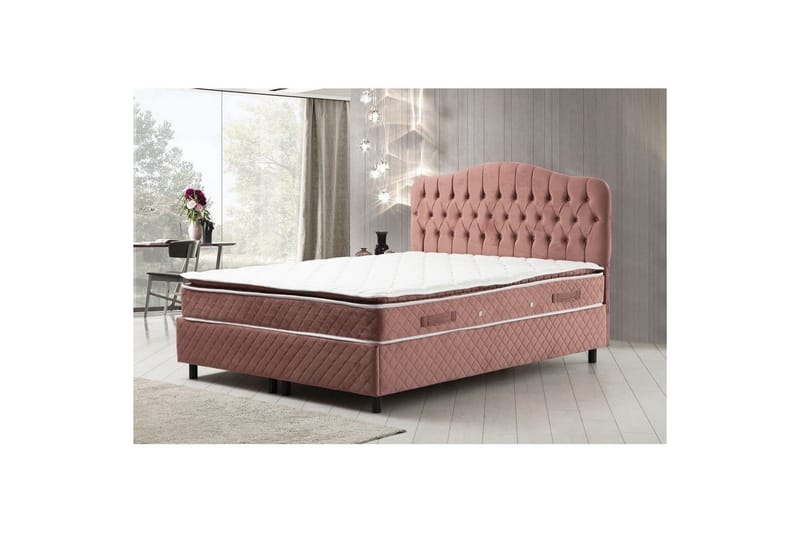 Subash Komplett Sängpaket 150x200 cm - Rosa - Möbler - Säng - Komplett sängpaket