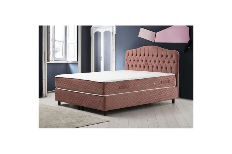 Subato Sängpaket Kontinentalsäng 150x200 cm - Rodnadsrosa - Möbler - Säng - Komplett sängpaket
