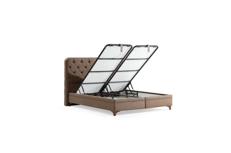 Subva Sängpaket Ramsäng 100x190 cm - Brun - Möbler - Säng - Komplett sängpaket