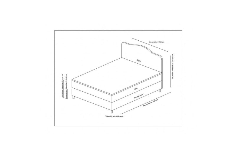 Sufiya Komplett Sängpaket - Rodnadsrosa - Möbler - Säng - Komplett sängpaket